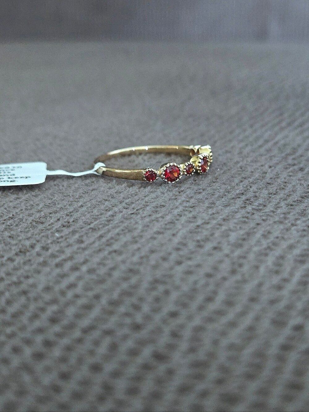 Shivam Half Eternity♾️ Garnet❤️ Ring💍 - Picture 5 of 16